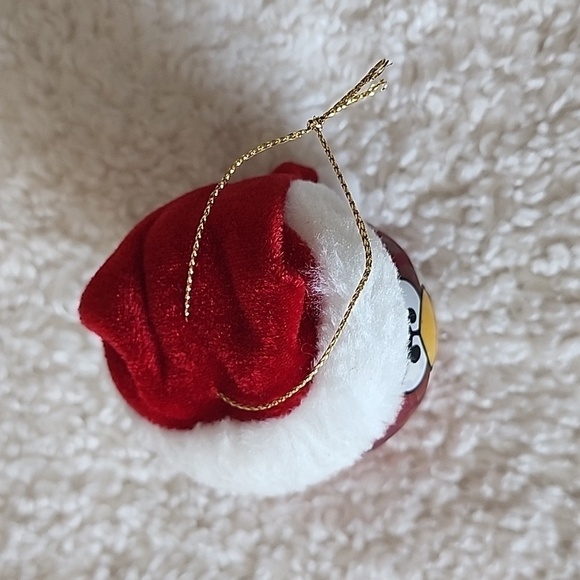 Angry Birds Santa Bird Red Glass Christmas Ornament 2012 - Picture 2 of 6